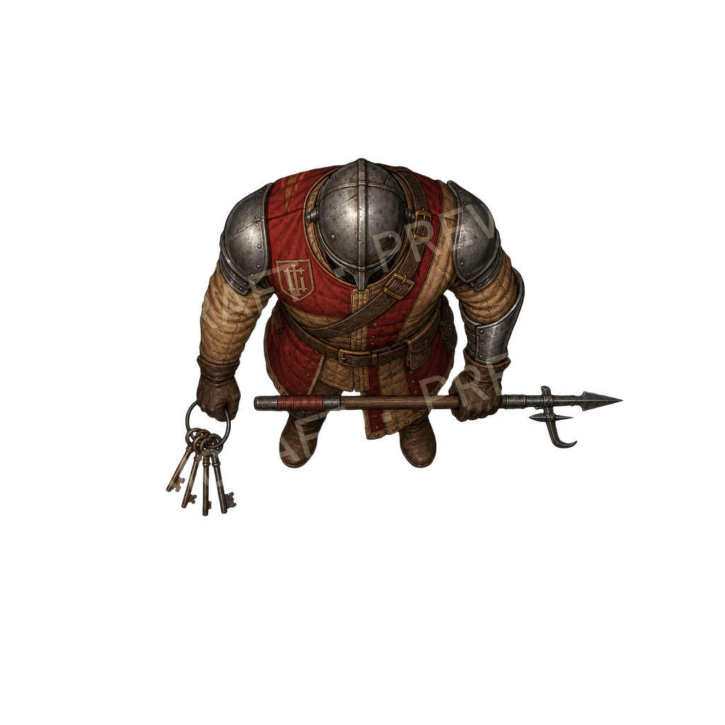 Ironpike Prisoner Guard top-down token preview