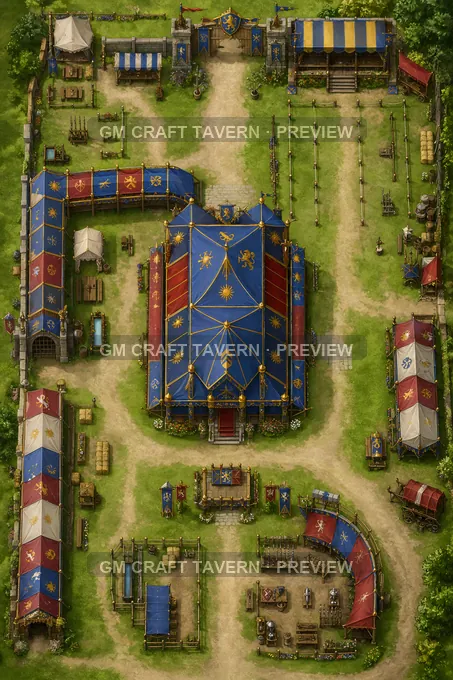 Champions Pavilion Court battlemap preview
