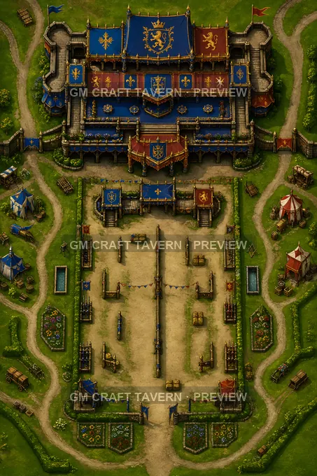 Royal Viewing Stand battlemap preview