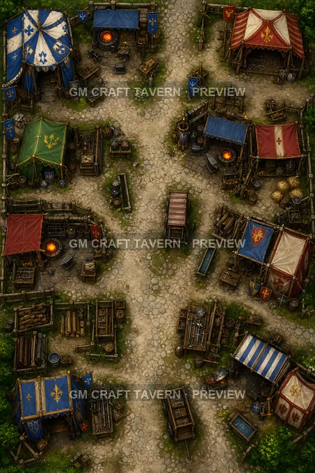 Armorers Row battlemap preview