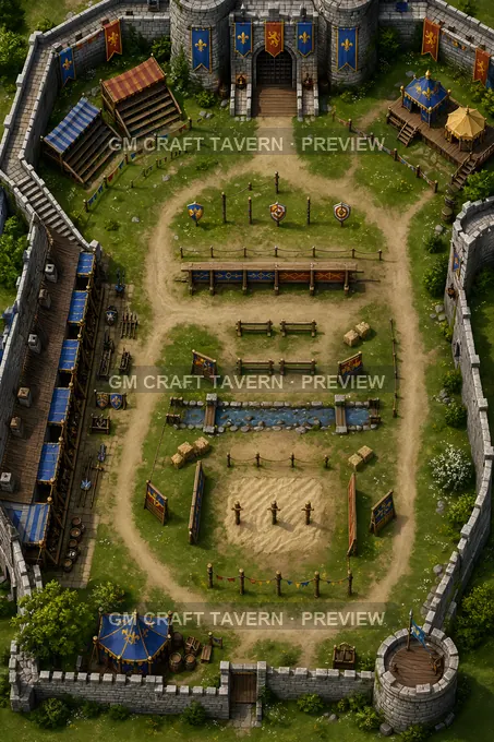 Castle Bailey Games battlemap preview