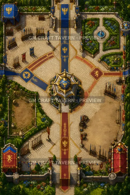 Lance Blessing Court battlemap preview