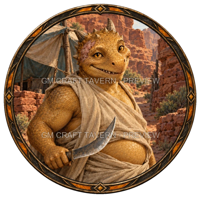Varka Stonebrook - Barbarian top-down token preview