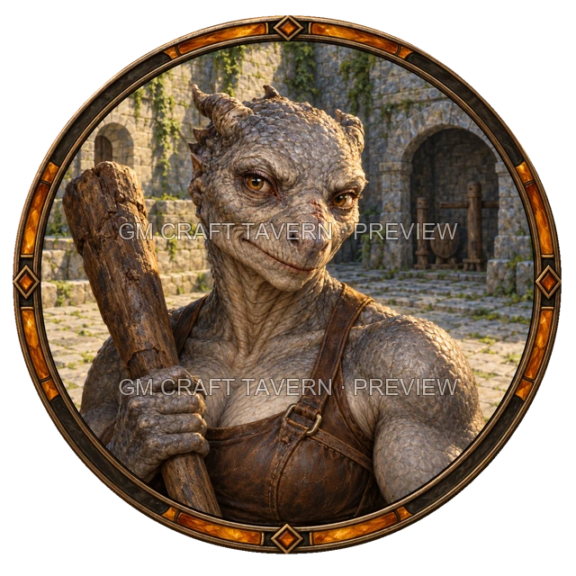 Urdan Stonebrook - Barbarian top-down token preview