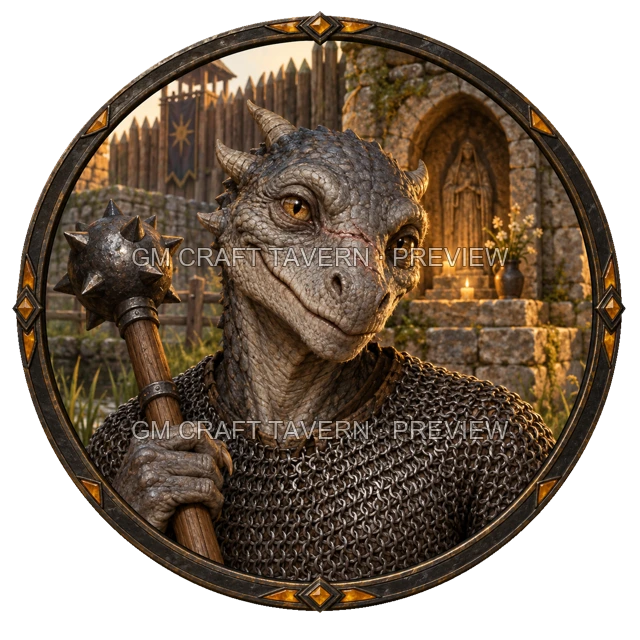 Varka Reedvale - Cleric top-down token preview