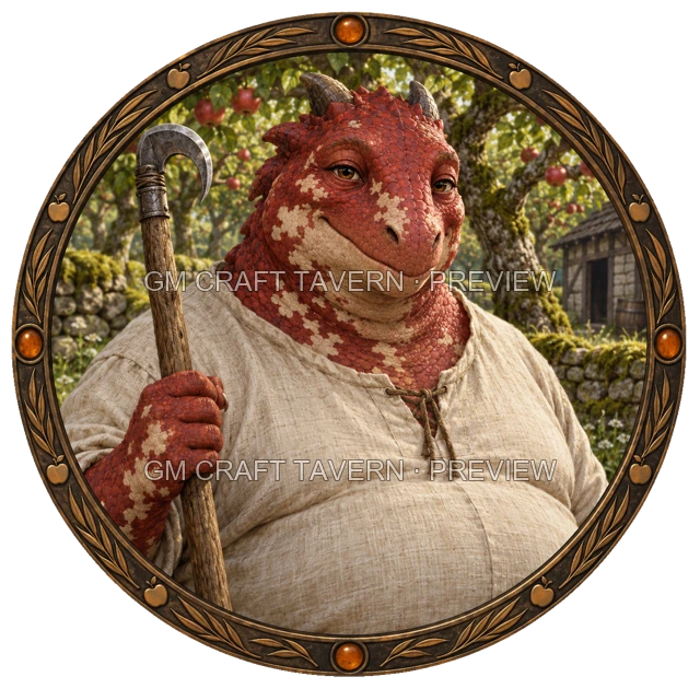 Besha Reedvale - Druid top-down token preview
