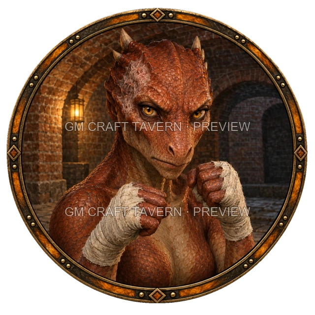 Durg Ashfield - Monk top-down token preview
