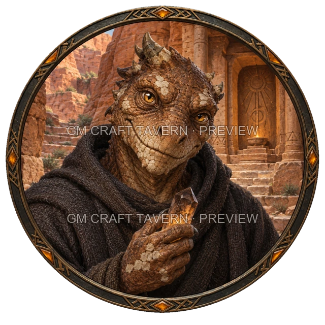 Morga Duskford - Sorcerer top-down token preview