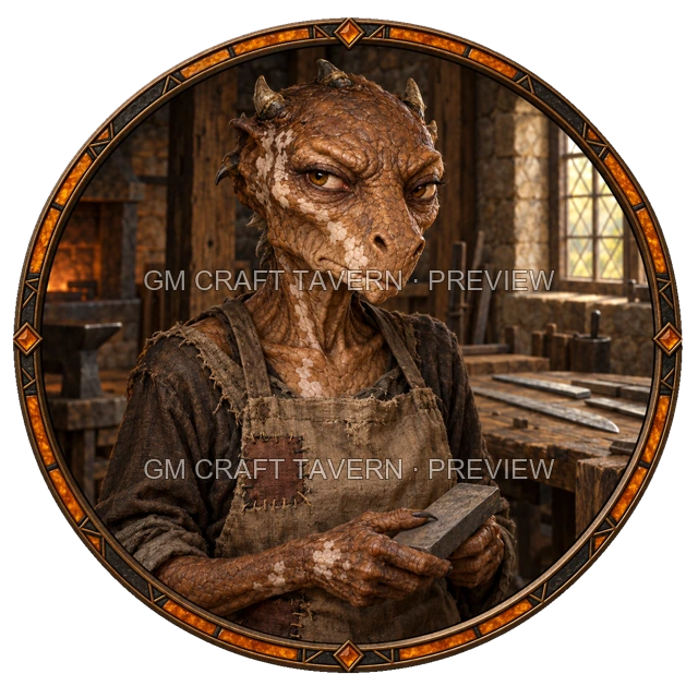 Urdan Westmere - Blacksmith top-down token preview