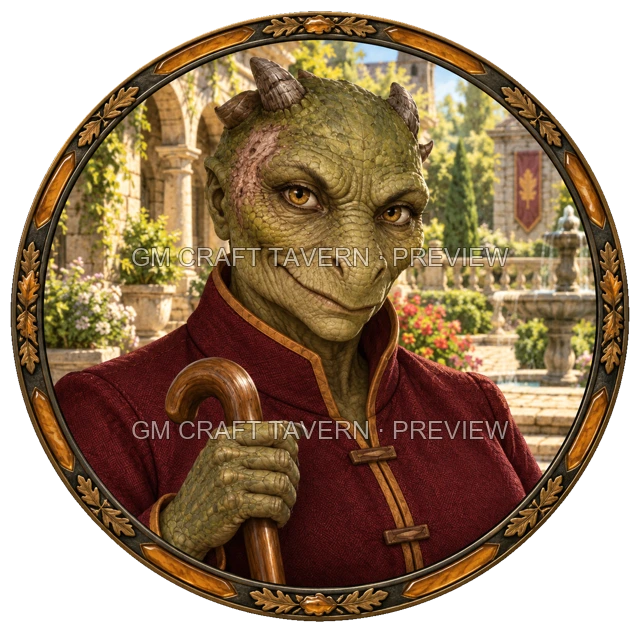 Urdan Oakbend - Noble top-down token preview