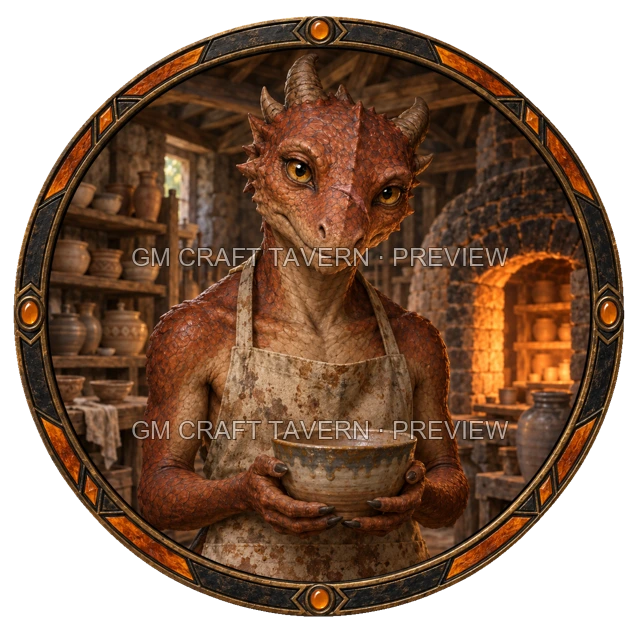 Besha Oakbend - Craftsperson top-down token preview