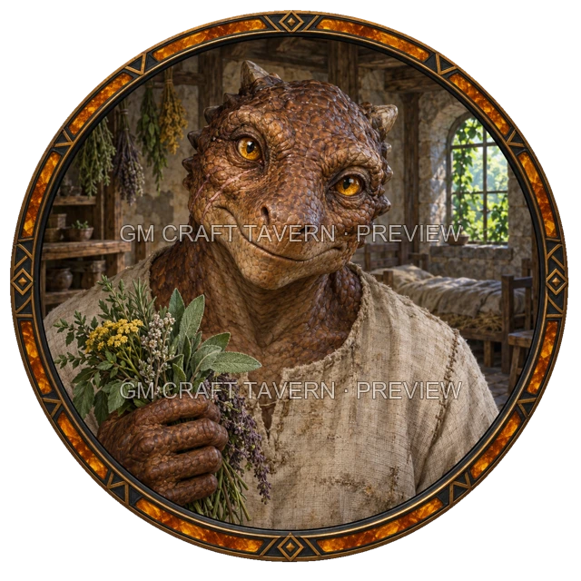 Morga Hillward - Outcast top-down token preview