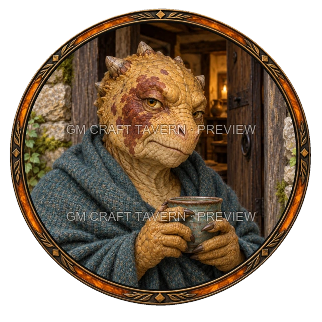 Urdan Deepgrove - Villager top-down token preview
