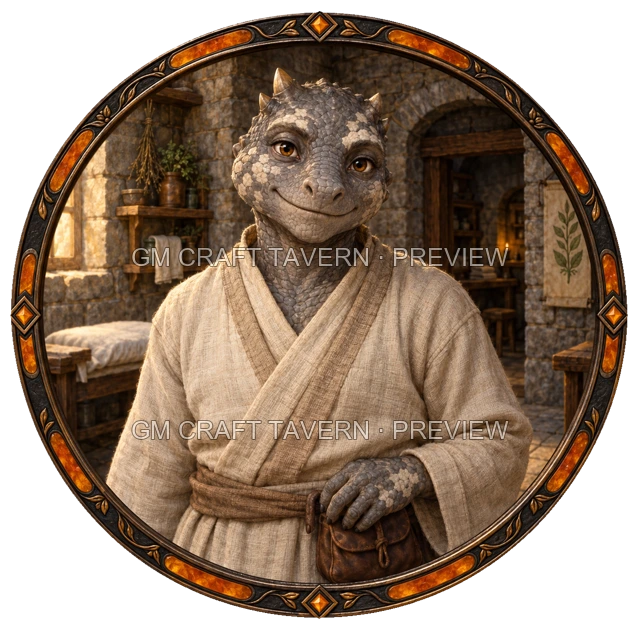 Besha Deepgrove - Healer top-down token preview