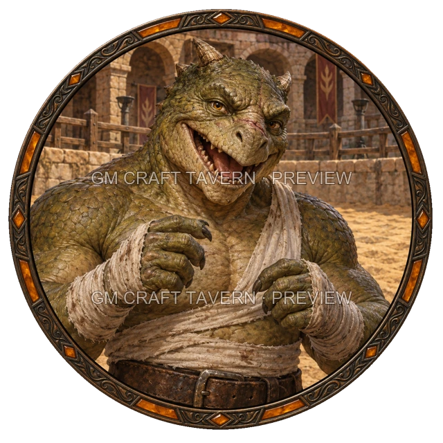 Morga Redcliff - Fighter top-down token preview
