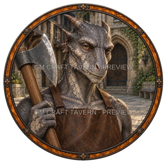 Varka Clearwell - Fighter top-down token preview