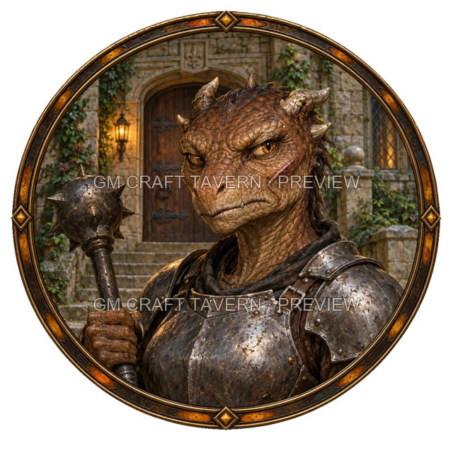 Urdan Clearwell - Fighter top-down token preview