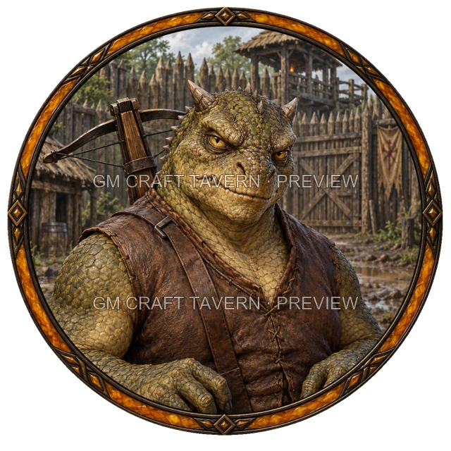 Enemy Crossbowman top-down token preview