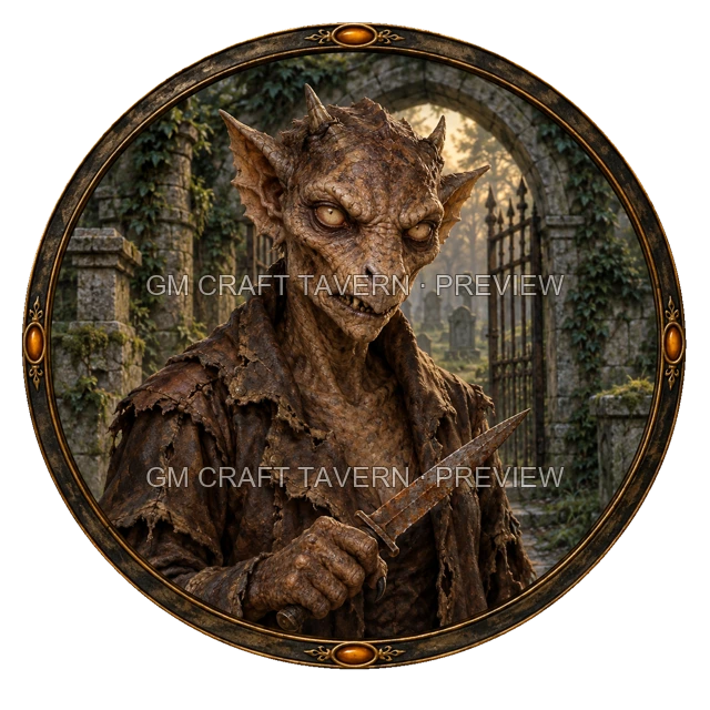 Undead Bandit top-down token preview