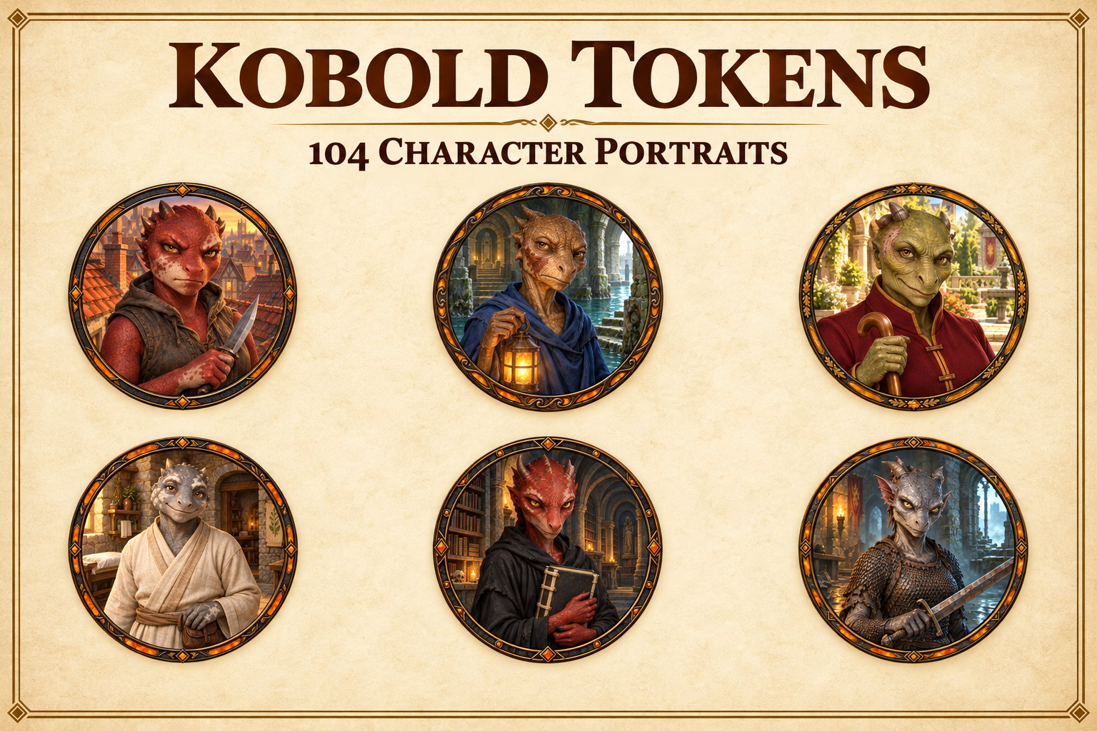 Kobold Character Tokens product preview 1