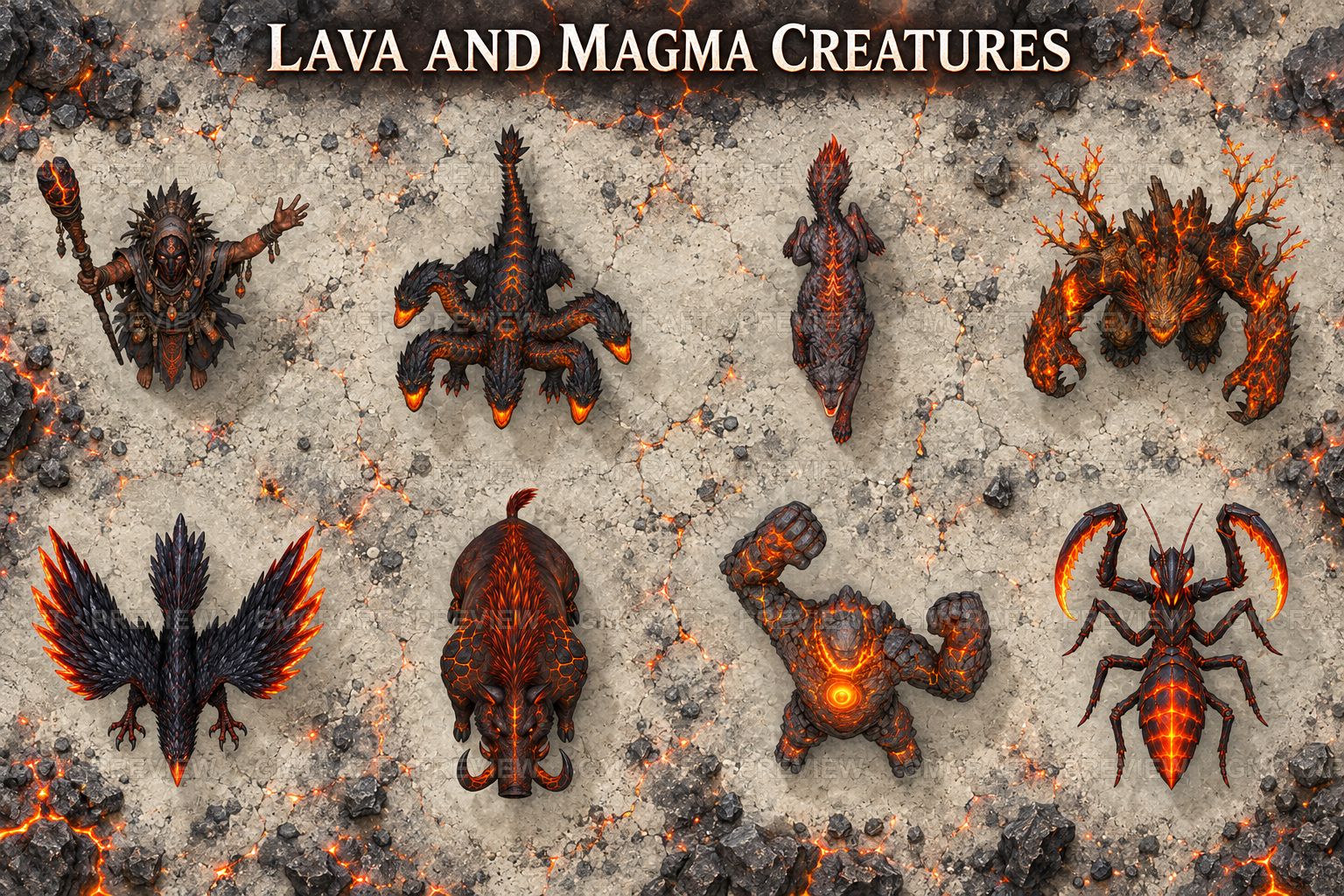 Lava And Magma Creatures product preview 3