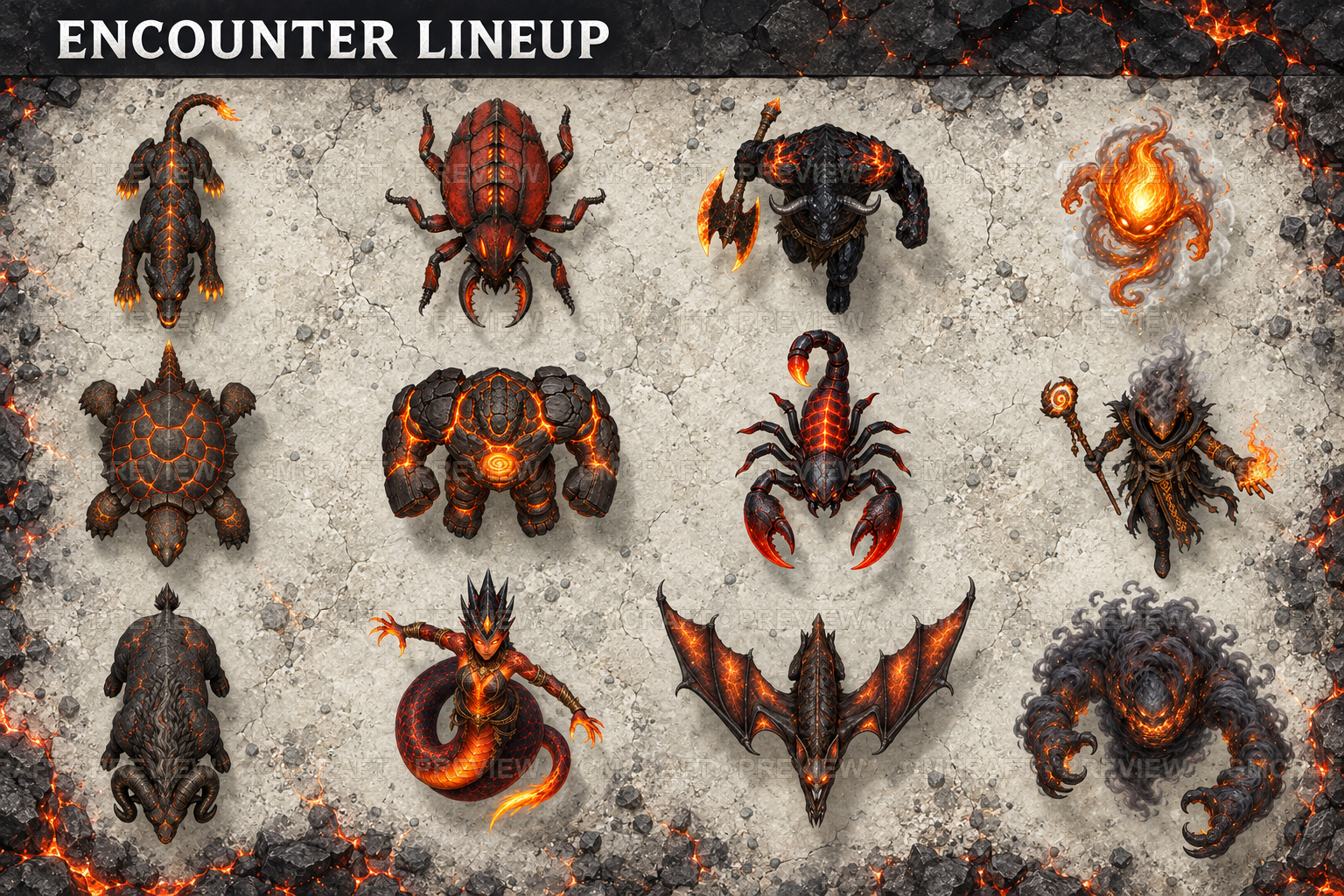 Lava And Magma Creatures product preview 1
