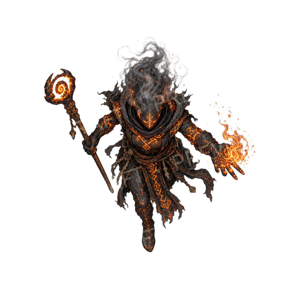 Bundle 30 10 Cinder Witch top-down token preview