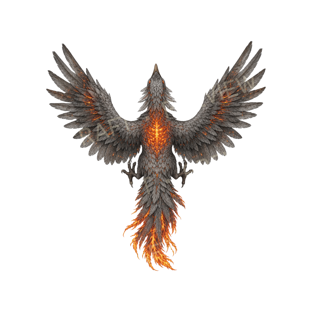 Bundle 30 17 Ashen Phoenix Hatchling top-down token preview