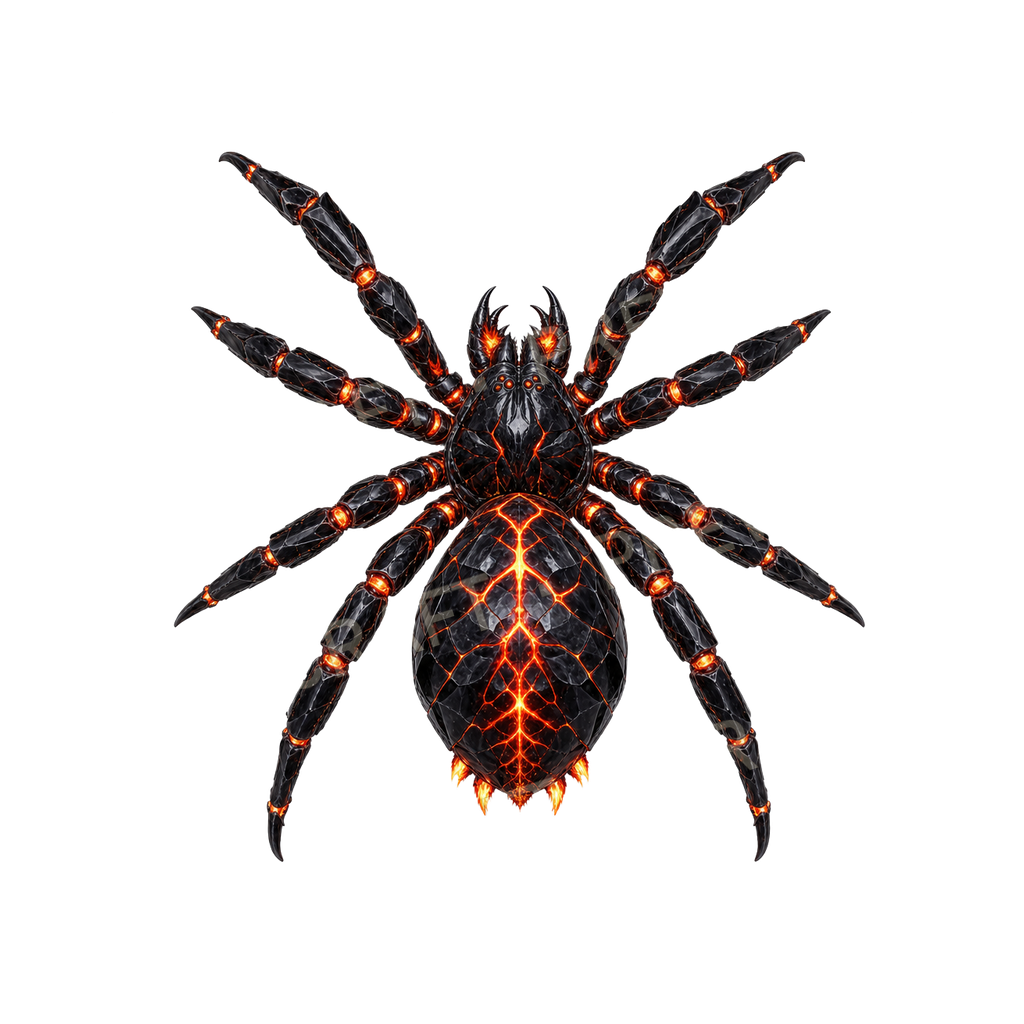 Bundle 30 18 Obsidian Spider top-down token preview