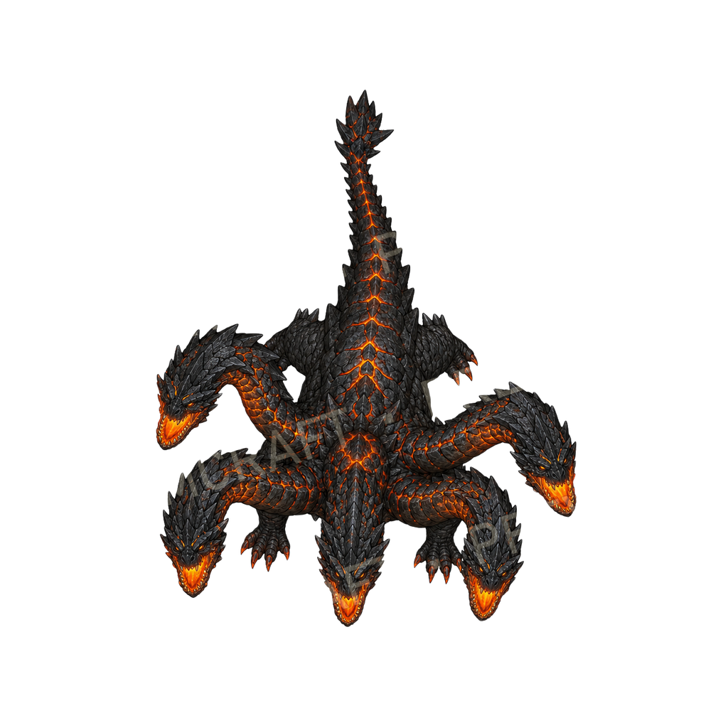 Bundle 30 24 Slag Hydra Head top-down token preview