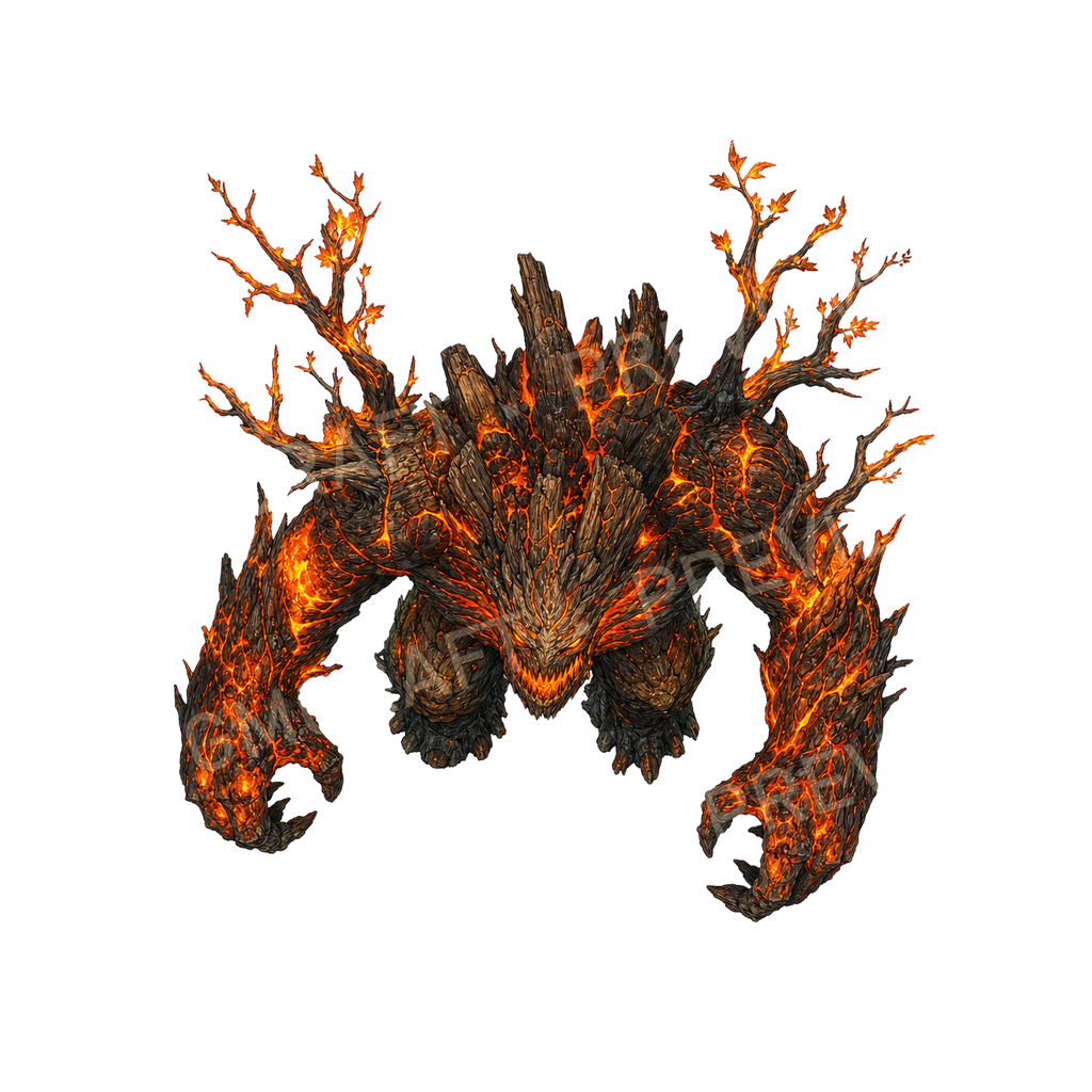 Bundle 30 26 Molten Treant top-down token preview