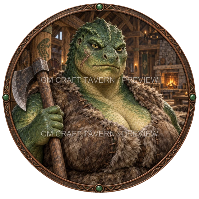 Aperçu du produit Tokens de personnages hommes-lézards 6