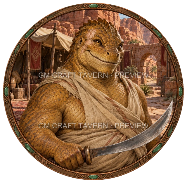 Aperçu du token vu du dessus de Varka Stonebrook - Barbare