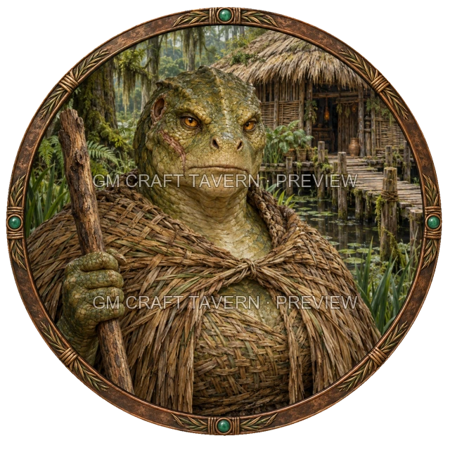Aperçu du token vu du dessus de Durg Reedvale - Druide