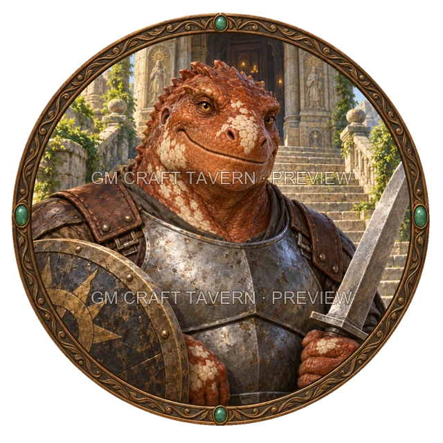 Aperçu du produit Tokens de personnages hommes-lézards 2