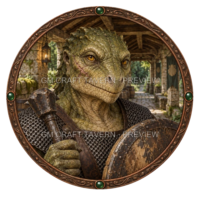 Aperçu du token vu du dessus de Urdan Mossridge - Paladin