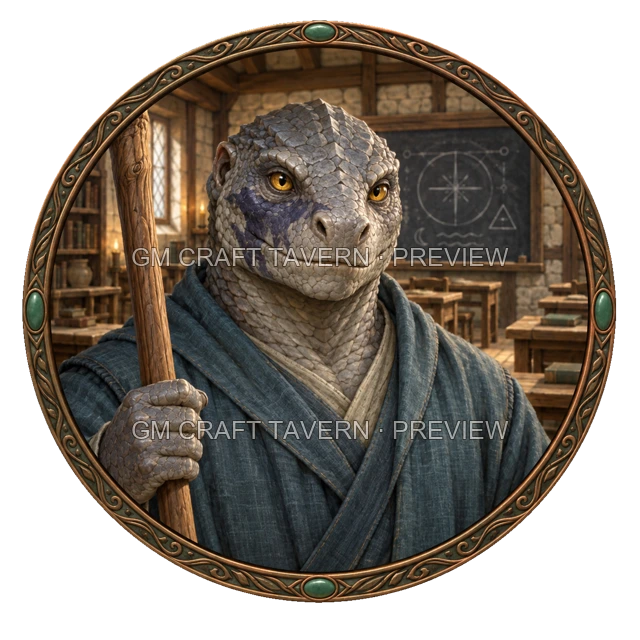 Aperçu du token vu du dessus de Besha Ironwell - Magicien