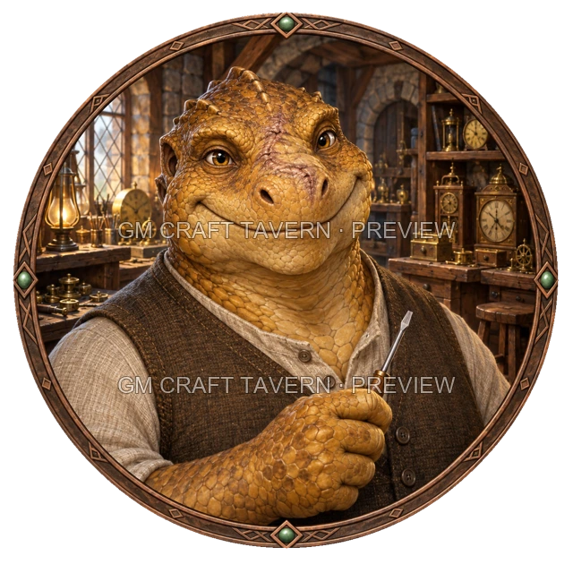 Aperçu du token vu du dessus de Varka Birchhaven - Artificier