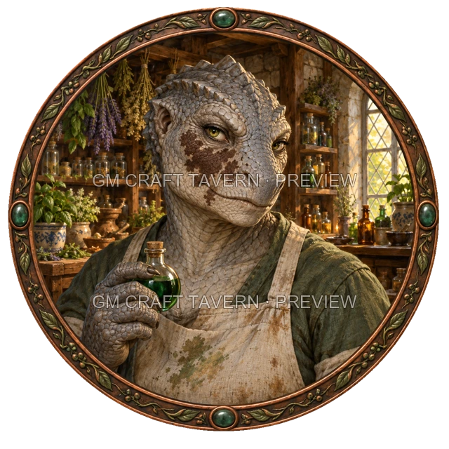 Aperçu du token vu du dessus de Urdan Birchhaven - Artificier