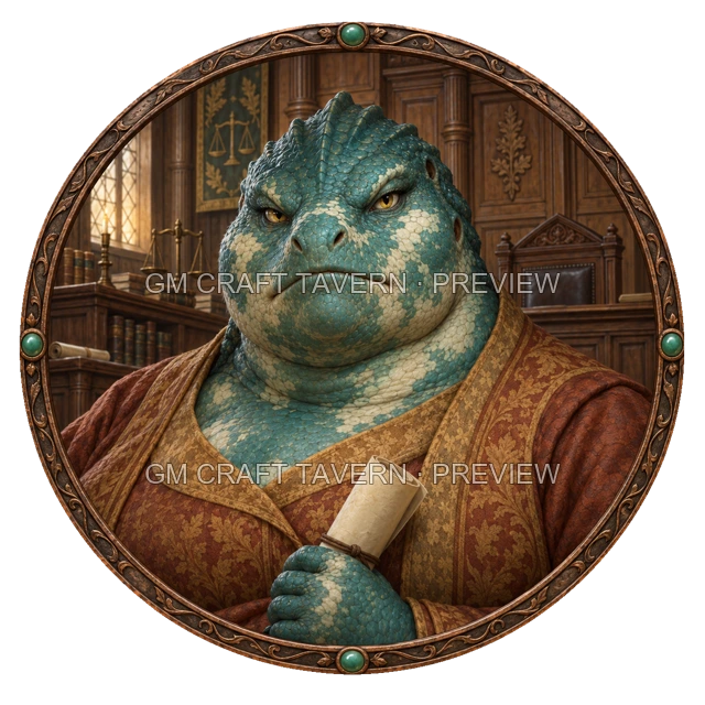 Grom Oakbend - aperçu de token de noble vu du dessus
