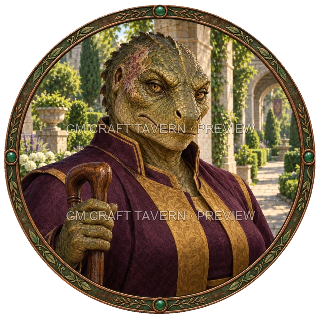 Urdan Oakbend - aperçu de token de noble vu du dessus