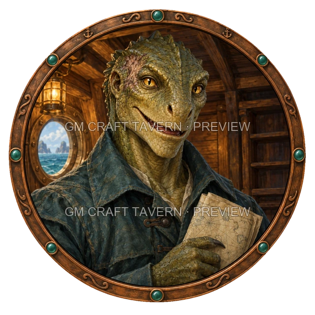 Varka Hillward - aperçu de token de marin vu du dessus