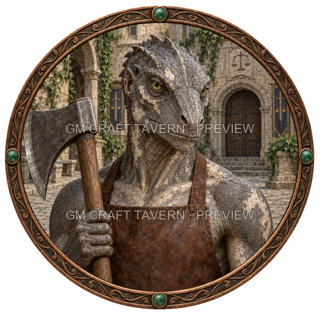 Varka Clearwell - aperçu de token de combattant vu du dessus