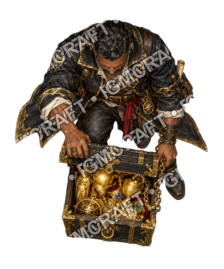 Pirate Ocean 0137 Relic Dealer Display Window Light Topdown Token top-down token preview