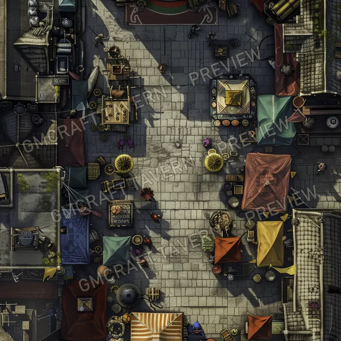 Mutant Marketplace battlemap preview