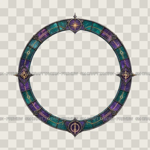 Border 10 top-down token preview