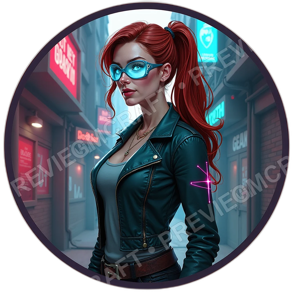 Holo Presenter Female Eyelid Ad Strip Orbiting Promo Bots Sponsor Emblem Collar Media Influencers, ,Middle,Aged Adult,1.8,, ,Average Build,1.8,, ,Aubu 0001 top-down token preview