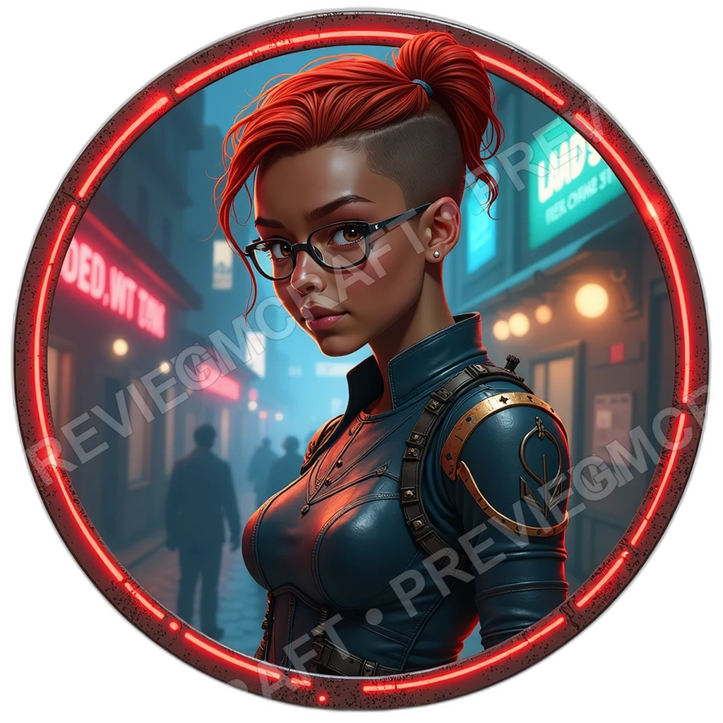 Sunder Bruiser, Female, Magnetic Cleat Boots, Detonator Palm Strap, Scorched Trophy Plates, Mercenaries, , Age,1.8,, ,Lean Build,1.8,, ,Auburn 0001 top-down token preview