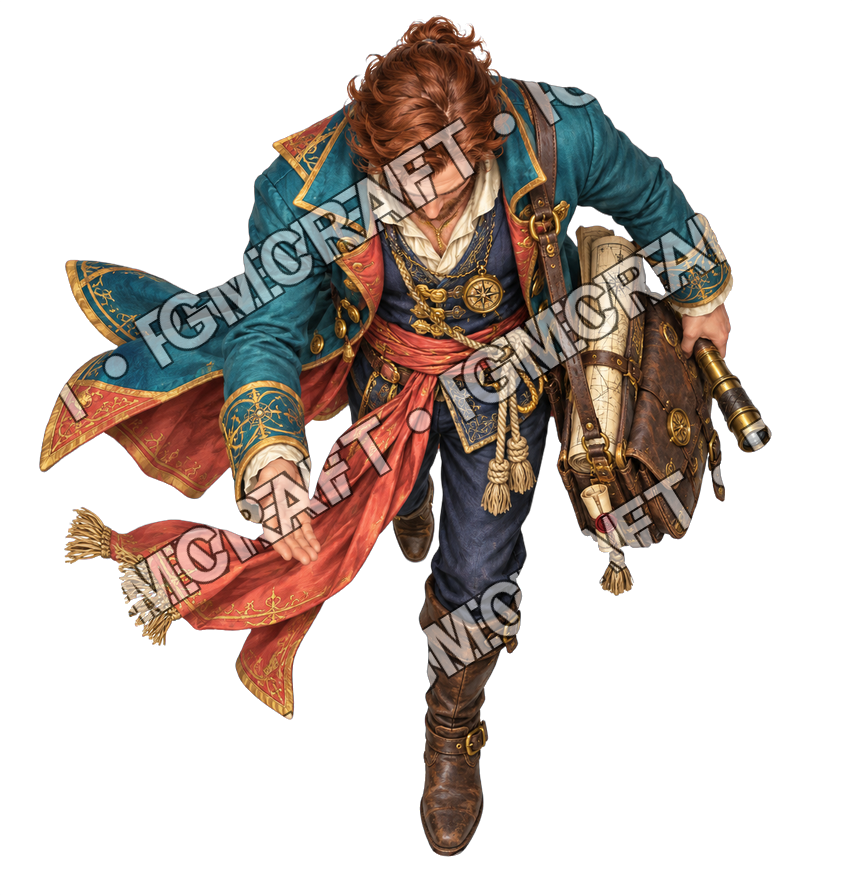 Pirate Ocean 0713 Envoy Charismatic Topdown Token top-down token preview