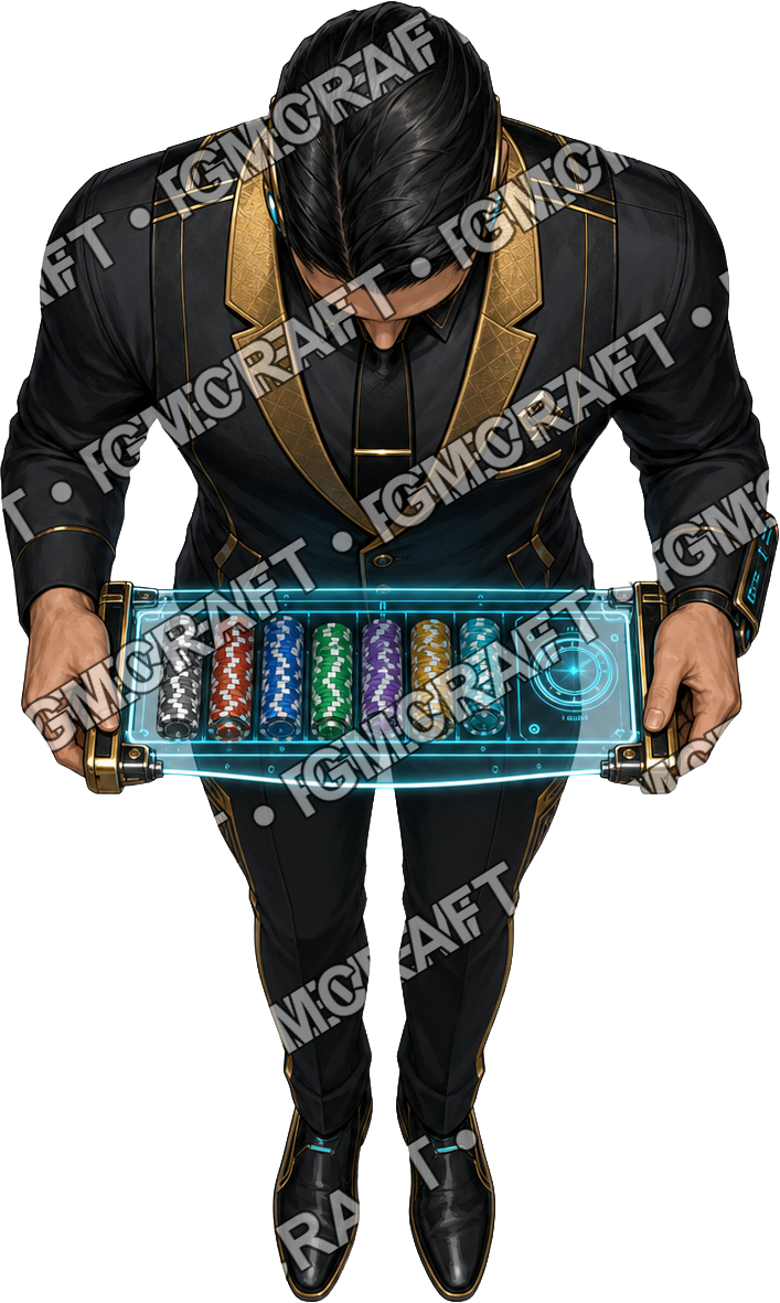 Aperçu du token vu du dessus du croupier de la nébuleuse